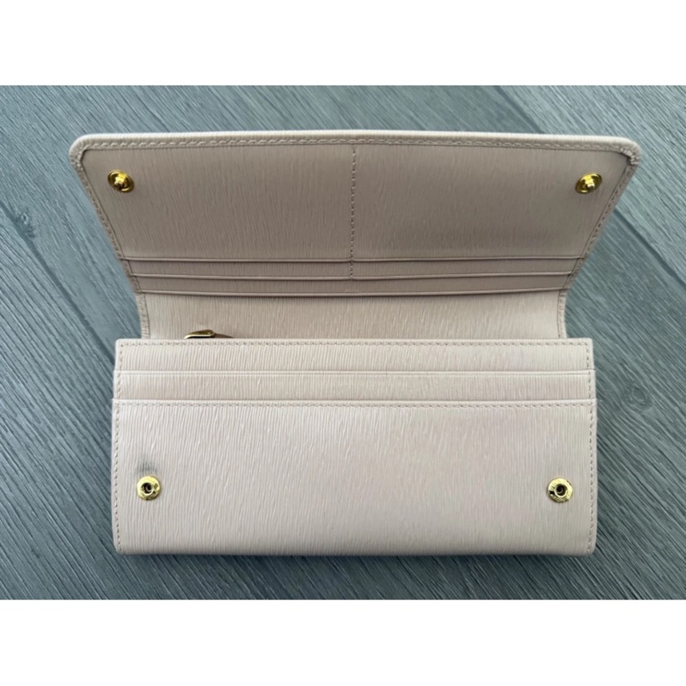 Prada Blush Pink Saffiano Leather Continental Wallet - Picture 4 of 6